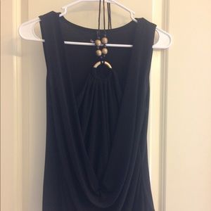 Mon Ami top with beaded tie